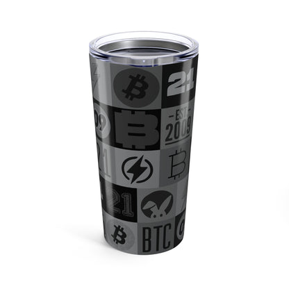 Black Bitcoin Journey Tumbler 20oz