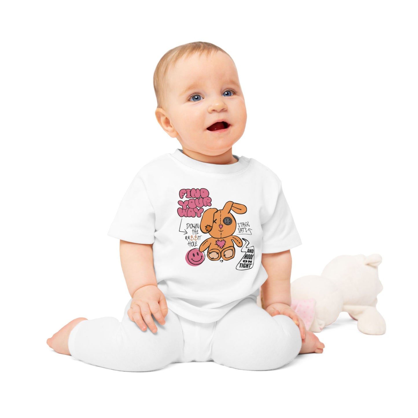 Down the Rabbit Hole Organic Cotton Baby T-Shirt