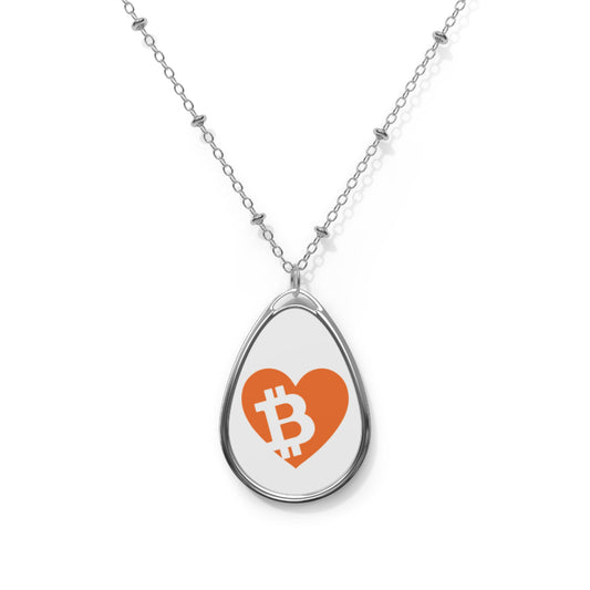 Bitcoin Pocket Heart Necklace