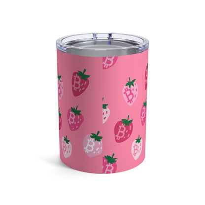 StrawBerry Bitcoin Tumbler 10oz