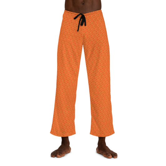Bitcoin Orange Hex Men's Pyjama Pants