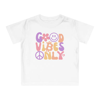 Good Vibes Only Organic Cotton Baby T-Shirt