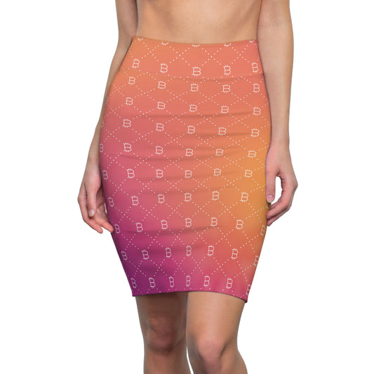 Bitcoin in the Bahamas Women's Pencil Skirt