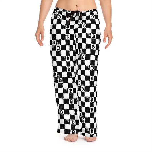 Bitcoin Chessboard Women's Pyjama Pants