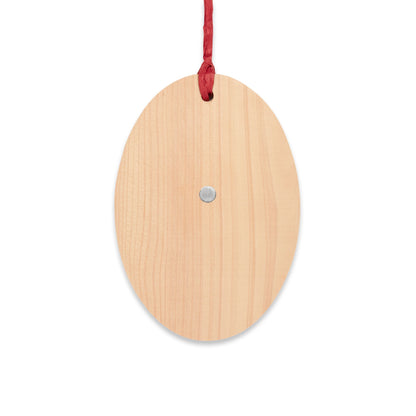Bitcoin Rudolf Wooden Ornament
