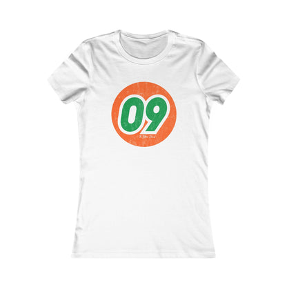 09 Vintage Washed and Worn Slim Fit Women's T-shirt