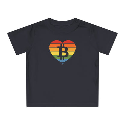 Bitcoin Rainbow OG Organic Cotton Baby T-Shirt