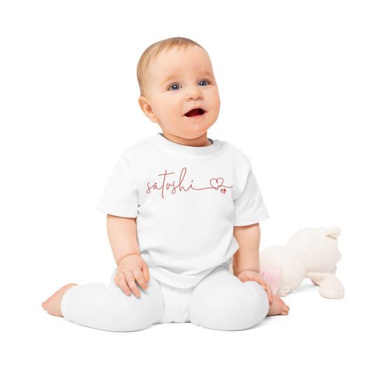 Satoshi Love Letters Organic Cotton Baby T-Shirt
