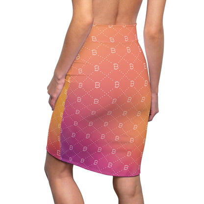 Bitcoin in the Bahamas Women's Pencil Skirt
