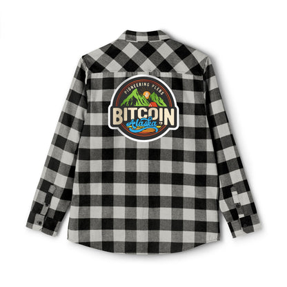 Bitcoin Alaska Unisex Flannel Long Sleeve Shirt