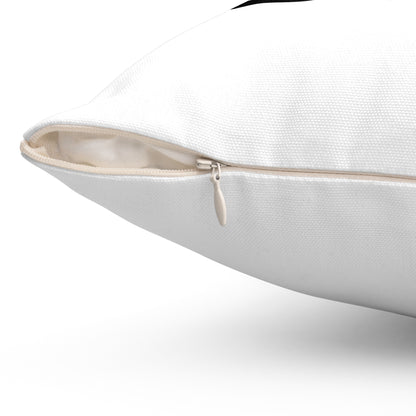 I Heart BTC Bitcoin White Square Pillow