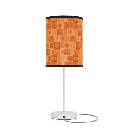 Bitcoin Orange Journey Lamp on a Stand, US|CA plug