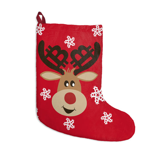 Bitcoin Rudolf Christmas Stocking