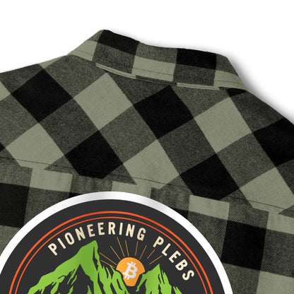 Bitcoin Alaska Unisex Flannel Long Sleeve Shirt