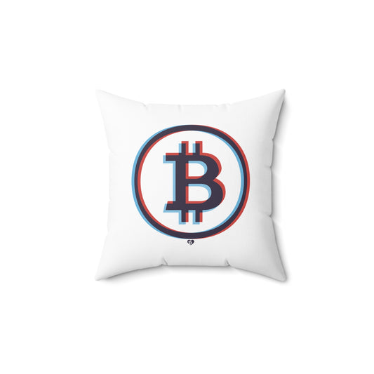 3D Glasses 'Big B' Square Pillow