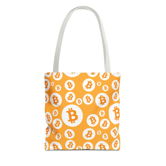 Bitcoin Symbols Tote Bag