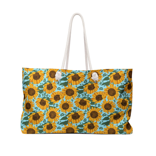 Bitcoin Sunflowers Weekender Bag