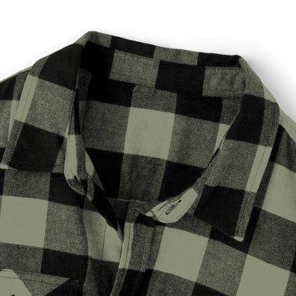 Bitcoin Alaska Unisex Flannel Long Sleeve Shirt