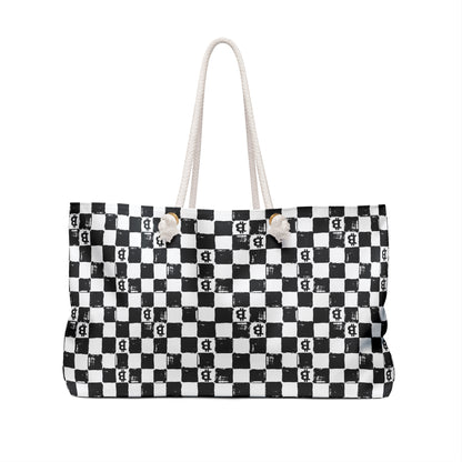 Chessboard Bitcoin Weekender Bag