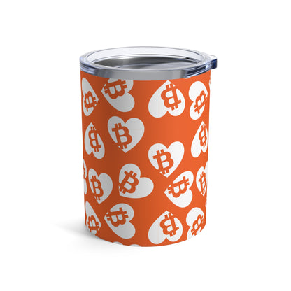 Bitcoin Pocket Hearts Tumbler 10oz