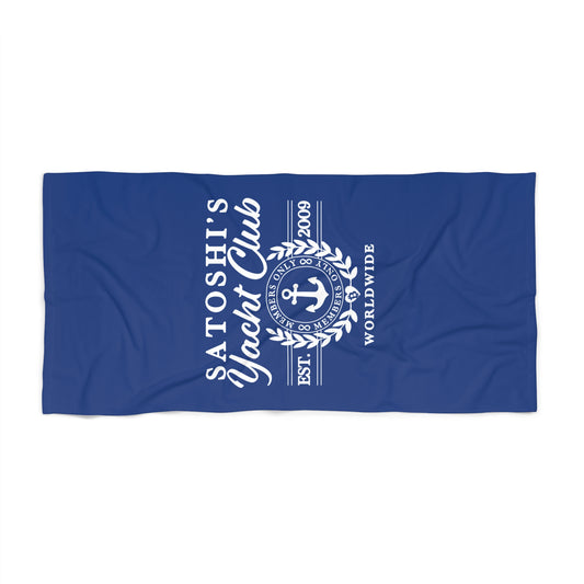 Satoshi's Yacht Club Beach Towel