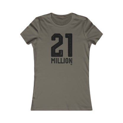 'No. 21 Million' Bitcoin Slim Fit T-Shirt