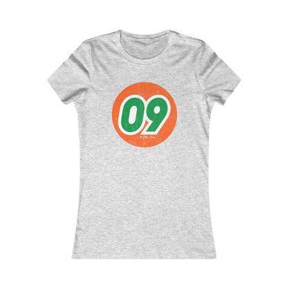 09 Vintage Washed and Worn Slim Fit Women's T-shirt