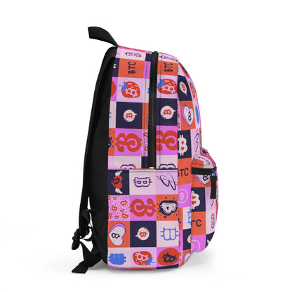 Bitcoin Love Patchwork Premium Backpack