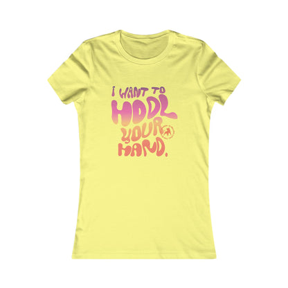 I want to hodl your hand slim fit t-shirt