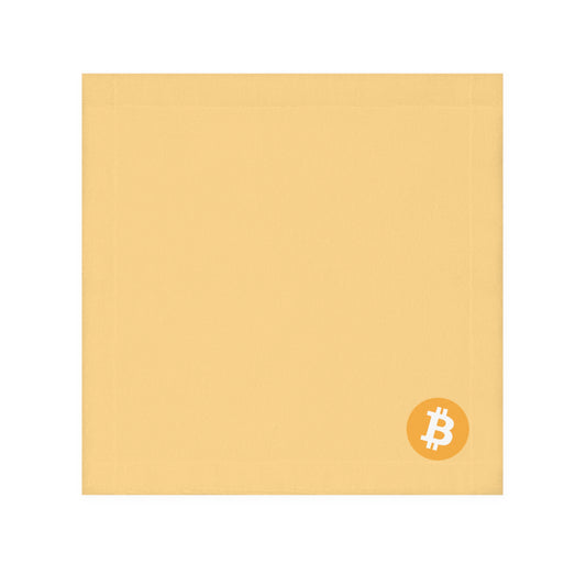 AirBTC Bitcoin Symbol on Cream Face Towel