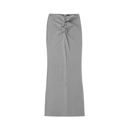 Sovereign Dyed Washed Drawstring Maxi Skirt