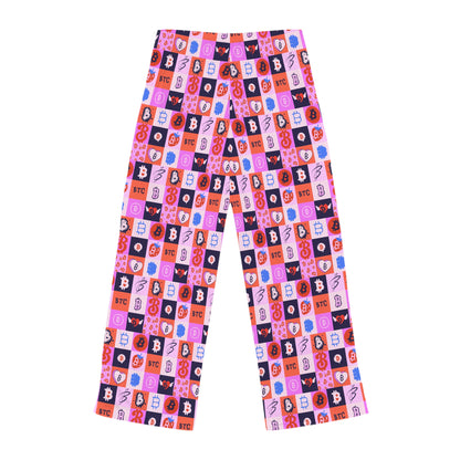 Bitcoin Love Patchwork Women's Pyjama Pants