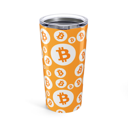 Bitcoin Symbols Polkadot Tumbler 20oz