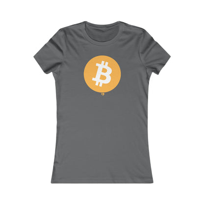 Big B Bitcoin Symbol Slim Fit T-Shirt