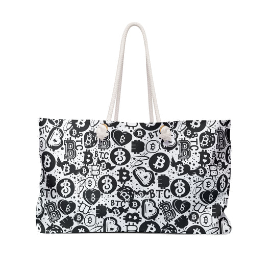 Read All About It Bitcoin Weekender Bag