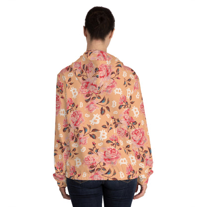 Stack Roses Women’s Full-Zip Hoodie