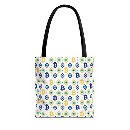 Bitcoin Evil Eye Tote Bag
