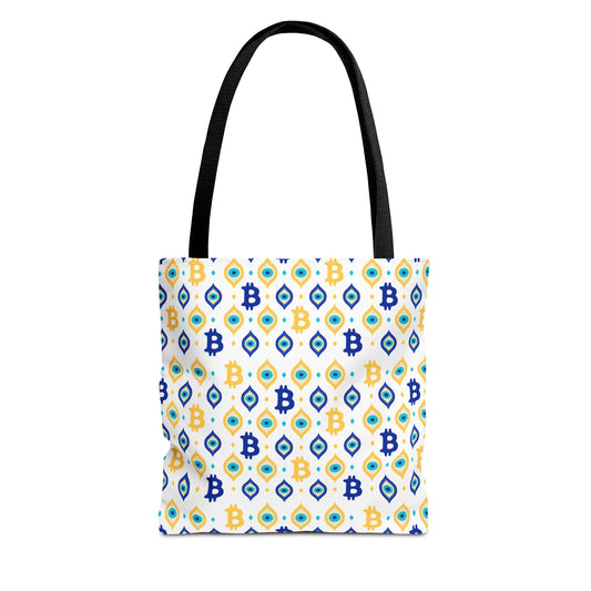 Bitcoin Evil Eye Tote Bag