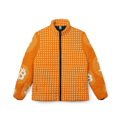 Double Trouble Bitcoin Symbol Women's Puffer Jacket