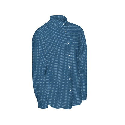 Baby Blue Bitcoin Bs Navy Men's Long Sleeve Shirt