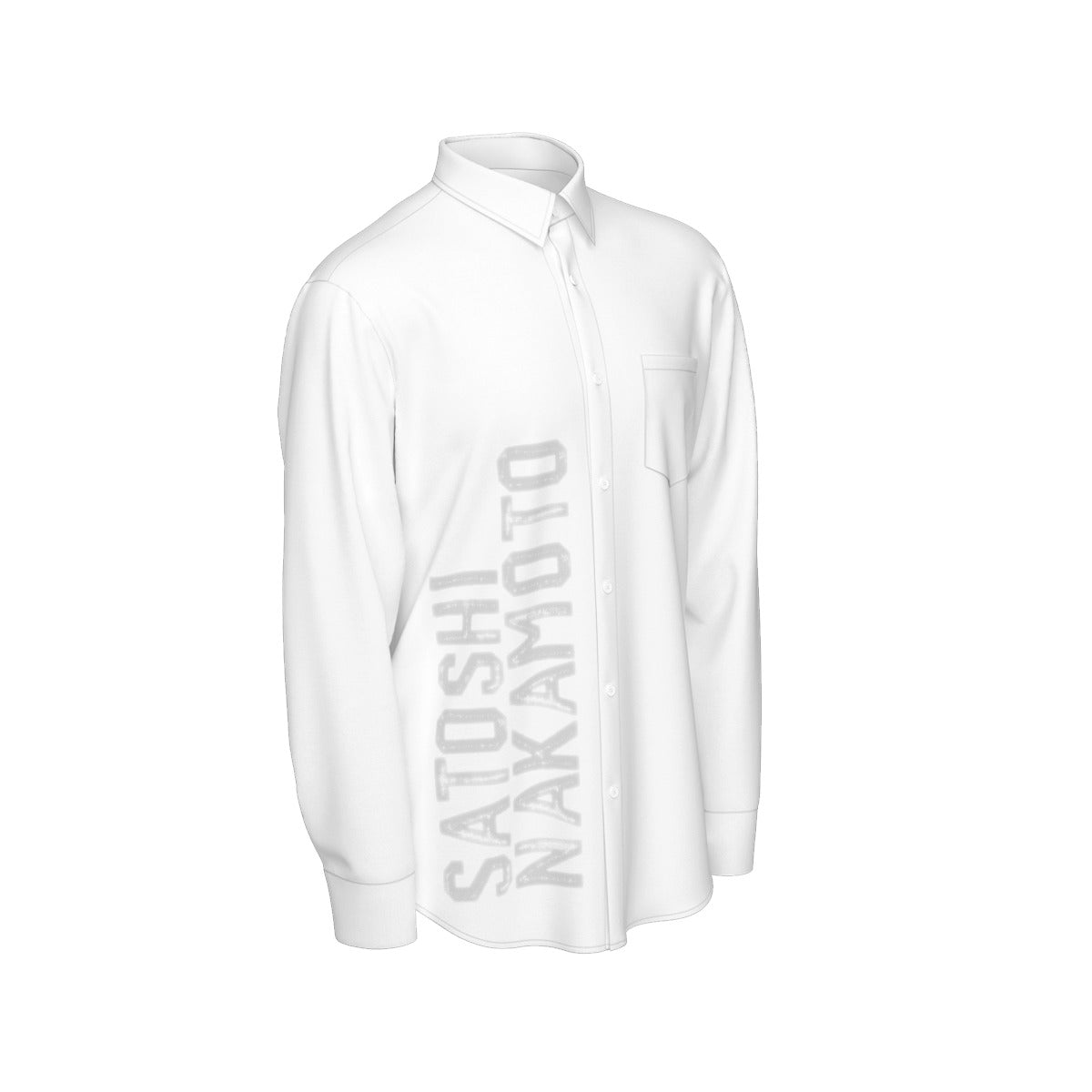Satoshi Nakamoto Faded Men's Long Sleeve Shirt