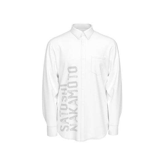 Satoshi Nakamoto Faded Men's Long Sleeve Shirt