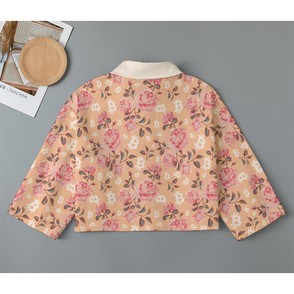 Stack Roses Women's Cropped Jacket