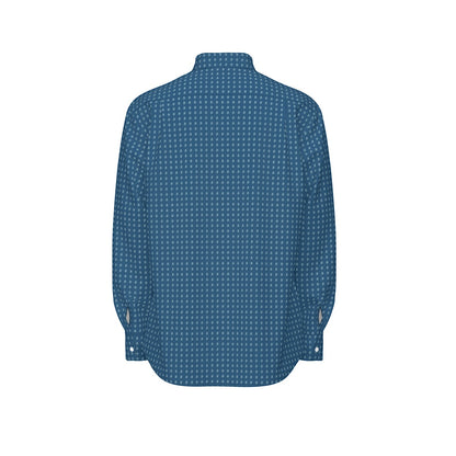 Baby Blue Bitcoin Bs Navy Men's Long Sleeve Shirt