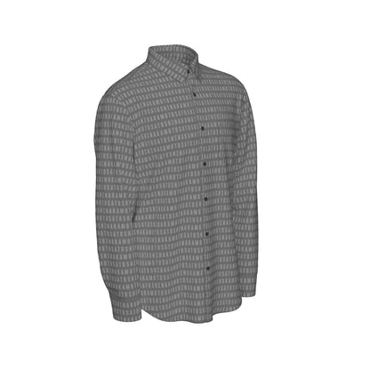 Satoshi Nakamoto Fine Print Men's Long Sleeve Shirt