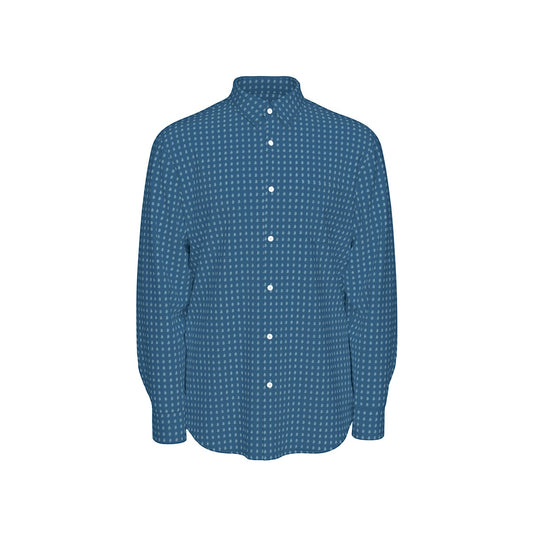 Baby Blue Bitcoin Bs Navy Men's Long Sleeve Shirt