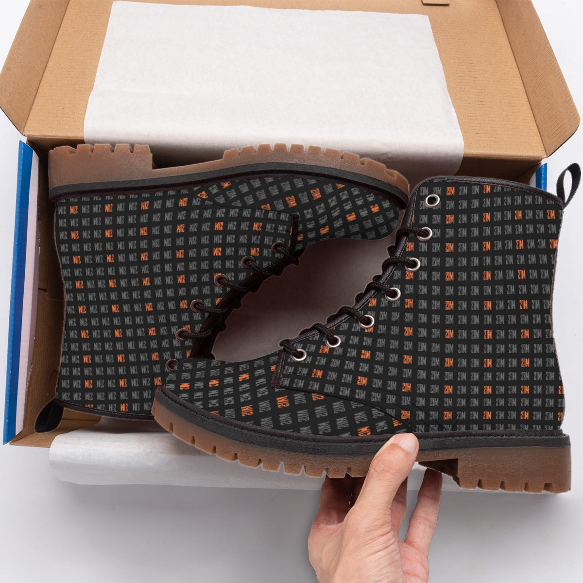 21 Million Grid Men's Martin Short Boots