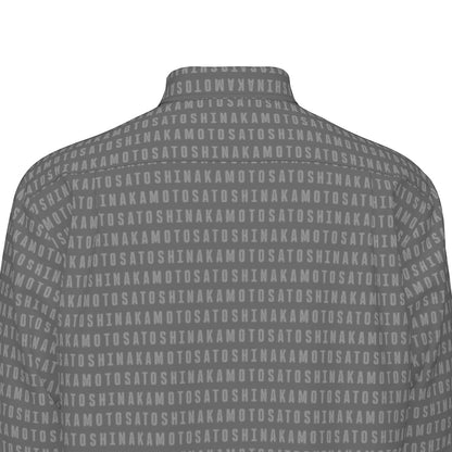 Satoshi Nakamoto Fine Print Men's Long Sleeve Shirt