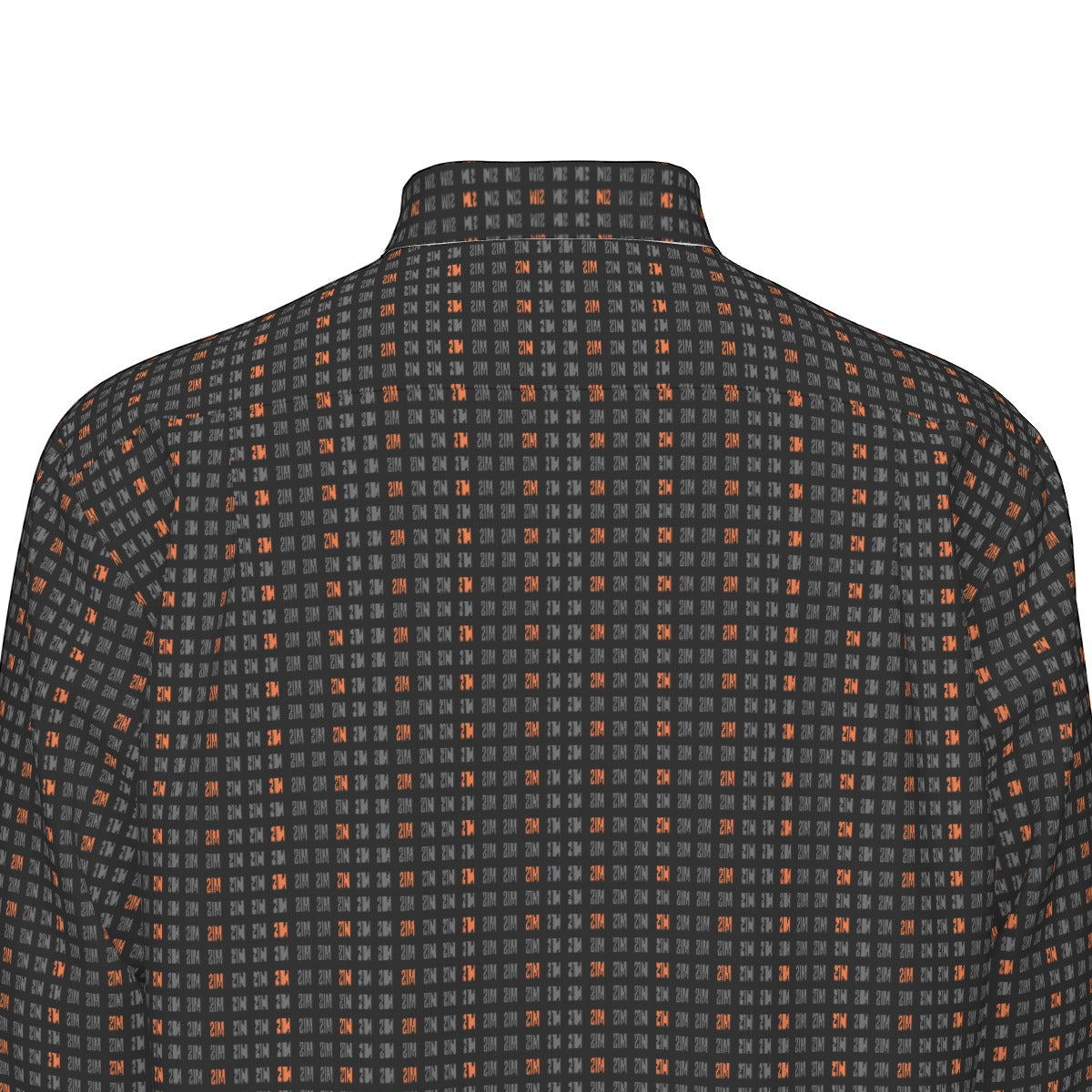 21 Million Grid Black Men's Long Sleeve Cotton Shirt