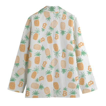 Bitcoin Pineapples Women's Leisure Jacket Blazer